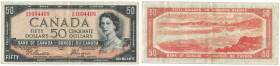 Banknoten, Kanada / Canada. 50 Dollars 1954. Pick 81a. II