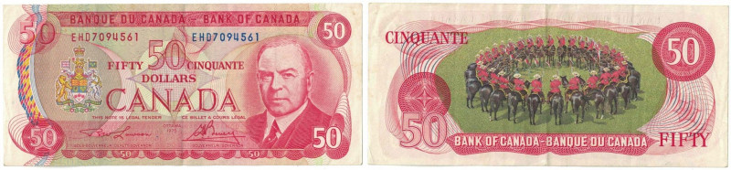 Banknoten, Kanada / Canada. 50 Dollars 1975. Pick 90a. II