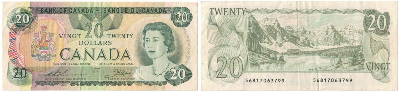 Banknoten, Kanada / Canada. 20 Dollars 1979. Pick 93c. II