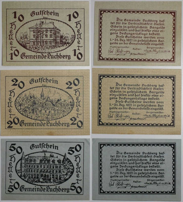 Banknoten, Österreich / Austria. Notgeld Puchberg bei Wels, Gemeinde. 10 Heller,...