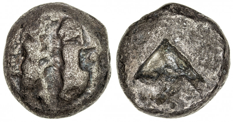 MACEDONIAN CITIES: AR stater (8.14g), Siris, ca. 530-480 BC, SNG ANS-958 (Lete),...