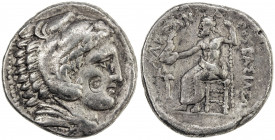 MACEDONIAN KINGDOM: Philip III Arrhidaios, 323-317 BC, AR tetradrachm (16.89g), Amphipolis, ca. 322-320, Price-109, in the name of Alexander III: head...