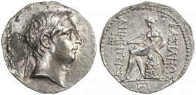 SELEUKID KINGDOM: Demetrios I Soter, 162-150 BC, AR tetradrachm (16.58g), Susa, SC-1711, HGC 9-790c, diademed head right // Apollo Delphios seated lef...