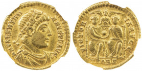 ROMAN EMPIRE: Valentinian I, 364-375, AV solidus (4.41g), Treveri (Trier), 373-375, RIC-17b, Depeyrot-43/1, diademed, draped and cuirassed bust right,...