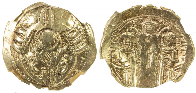 BYZANTINE EMPIRE: Andronicus II and Michael IX, 1295-1320, AV/EL hyperpyron, Con...