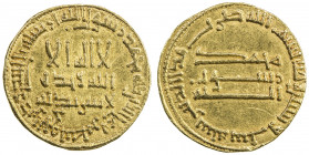 ABBASID: al-Mahdi, 775-785, AV dinar (4.24g), NM, AH166, A-214, tiny scratch in reverse field, bold strike, EF.
Estimate: USD 260 - 325
