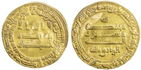 ABBASID: al Wathiq, 842-847, AV dinar (4.20g), Madinat al-Salam, AH232, A-227, slightly uneven surfaces, VF.
Estimate: USD 240 - 280