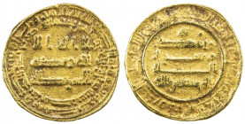 ABBASID: al-Musta'in, 862-866, AV dinar (4.12g), Misr, AH248, A-233.1, struck from worn dies, VF, RR. 
Estimate: USD 300 - 375