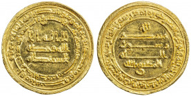 ABBASID: al-Muktafi, 902-908, AV dinar (4.16g), Misr, AH293, A-243, superb strike, perfectly centered, lustrous Unc.
Estimate: USD 400 - 500