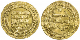 ABBASID: al-Muqtadi, 1075-1094, AV dinar (4.36g), Madinat al-Salam, AH486, A-A266, also citing the caliphal heir apparent Dhakhr al-Din Abu'l-'Abbas, ...