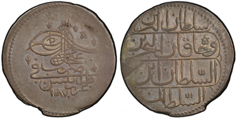 TRIPOLI: Abdul Hamid I, 1774-1789, AR piastre, Tarabalus Gharb, AH1187, KM-55, p...