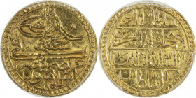 TURKEY: Selim III, 1789-1807, AV zeri mahbub, Islambul, AH1203 year 11, KM-523, a superb quality example! PCGS graded MS64.
Estimate: USD 250 - 350