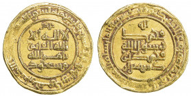 KAKWAYHID: 'Ala al-Dawla Muhammad, 1008-1041, AV dinar (3.54g), Hamadan, AH428, A-1590G, citing the Ghaznavid overlord Mas'ud I and the caliph al-Qa'i...