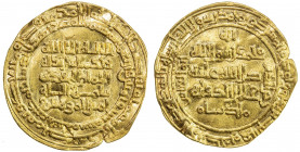 GREAT SELJUQ: Malikshah I, 1072-1092, AV dinar (3.41g), Madinat al-Salam, AH486 (sic), A-1674, Jafar-A.MS.486A, posthumous (Malikshah died in AH485), ...