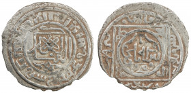 AMIR OF BALKH: Anonymous, ca. 1275, AR dirham (2.22g), Balkh, AH673, A-2017S, Zeno-271364, with the phrase al-mulku lillah in the obverse field, the m...