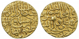 SAFAVID: Tahmasp I, 1524-1576, AV unit (2.59g), Tabriz, ND, A-2592F, hexafoil // pointed quatrefoil, very rare denomination, probably the short-lived ...