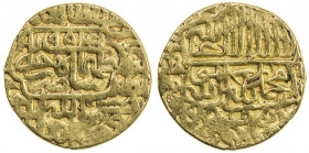 SAFAVID: Tahmasp I, 1524-1576, AV mithqal (4.62g), Khazana (treasury mint), AH954, A-M2593, first year of the restored one mithqal denomination, nearl...