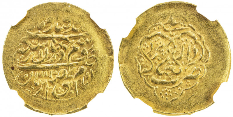 ZAND: 'Ali Murad Khan, 1781-1785, AV ¼ mohur (2.70g), Yazd, AH1197, A-2815, 2nd ...