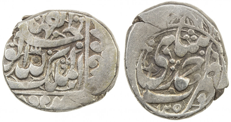 DURRANI: Safdar Jang, 1842-1843, AR rupee (8.99g), Ahmadshahi (=Qandahar), AH125...