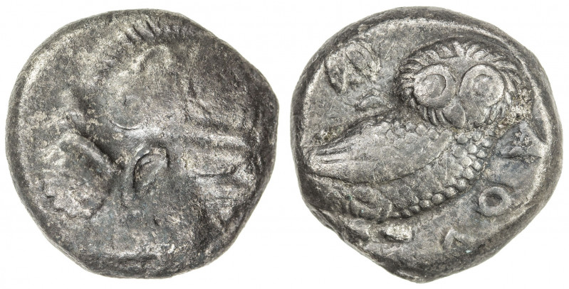 INDO-GREEK: Athenian series, ca. 260-240 BC, AR drachm (3.62g), cf Sears-6719, h...