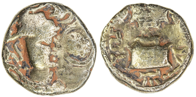 INDO-SASANIAN: Rana Datasatya, ca. 5th/6th century, debased AV dinar (6.84g), cf...