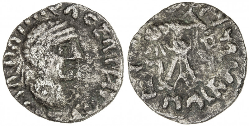 INDO-SCYTHIAN SATRAPS: Bhadrayasha, ca. 100 AD, AR drachm (2.10g), cf. Senior-16...