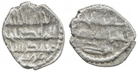 GOVERNORS OF SIND: Musa al-Barmaki, ca. 831-836, AR damma (0.49g), A-4518, FT-CS19, obverse la ilah illa Allah / al-malik al-haqq / muhammad rasul All...