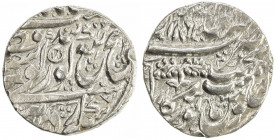 SIKH EMPIRE: AR rupee (11.08g), Amritsar, VS1862, KM-20.4, Herrli-01.13, Gurprit-01.29.05 (same dies), very rare variety, with two face-like symbols o...