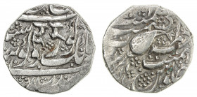SIKH EMPIRE: AR rupee (10.94g), Kashmir, VS(18)79, KM-46.6, Herrli-06.06.04, issued for the governor Hari Singh (1820-1821), with his name in the obve...