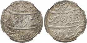 BENGAL PRESIDENCY: AR ½ rupee, Murshidabad, year 19, KM-97.1, Stevens-4.20, East India Company issue in the name of Shah Alam II, struck in Calcutta 1...