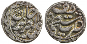 SINKIANG: Ya'qub Beg, 1865-1877, AR tanga (½ miscal) (1.80g), Kashgar, AH129x//1292, Cr-37-1.1. A-P3090, NS-E09, in the name of the Ottoman sultan ‘Ab...