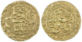SINKIANG: Ya'qub Beg, 1865-1877, AV tilla (3.29g), Kashgar, AH1292//1292, Cr-37-2.5. A-M3090.2, NS-E14, in the name of the Ottoman sultan 'Abd al-'Azi...
