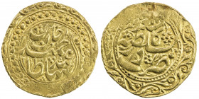 SINKIANG: Ya'qub Beg, 1865-1877, AV tilla (3.52g), Kashgar, AH"12"//"12", Cr-37-3. A-O3090, NS-E16, in the name of the Ottoman sultan 'Abd al-Hamid (1...
