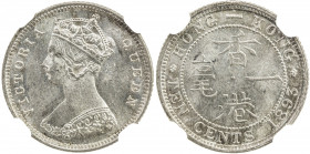 HONG KONG: Victoria, 1840-1901, AR 10 cents, 1893, KM-6, a lovely example! NGC graded MS64.
Estimate: USD 125 - 175
