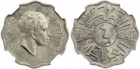 IRAQ: Faisal II, 1939-1958, AE fils, 1953/AH1372, KM-111, a lovely example for type! NGC graded MS65.
Estimate: USD 200 - 300