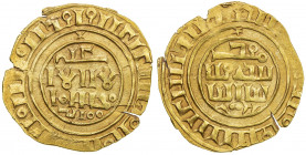 KINGDOM OF JERUSALEM: AV dinar (bezant) (4.01g), ND, CCS-4, struck in the early 13th century, type derived from al-Mustansir Fatimid dinar, without La...