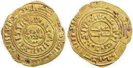 KINGDOM OF JERUSALEM: early 13th century, AV bezant (3.48g), NM, ND, CCS-4, in the name of the long deceased Fatimid Imam al-Amid al-Mansur, rare subt...