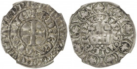 AQUITAINE: Edward III, 1317-1355, AR ½ maille, ND, Rob-5352, small straight clip at 8:30, NGC graded VF35.
Estimate: USD 150 - 250