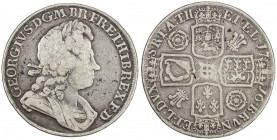 GREAT BRITAIN: George I, 1714-1727, AR crown, 1716, KM-545.1, Dav-1345, S-3639, SECVNDO on edge, VG-F.
Estimate: USD 150 - 200
