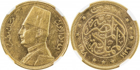 EGYPT: Fuad I, as King, 1922-1936, AV 100 piastres, 1929/AH1348, KM-354, NGC graded AU58.
Estimate: USD 450 - 550