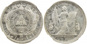 HONDURAS: Republic, AR 50 centavos, 1884, KM-51, a lovely mint state example! NGC graded MS62.
Estimate: USD 125 - 175