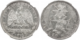 MEXICO: Republic, AR peso, 1873-Mo, KM-408.5, assayer M, NGC graded MS61.
Estimate: USD 160 - 240