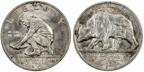 UNITED STATES: AR 50 cents, 1925-S, KM-155, Unc, California Diamond Jubilee Commemorative. The 1925 California Jubilee Half Dollar was struck in comme...