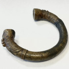 AFRICA: brass bracelet, Opitz pg.280 (plate), 92mm, with ornate engraved markings from the Bidda tribe in Nigeria, VF, ex Charles Opitz Collection. Th...