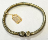 LIBERIA: silver-bronze arm ring (63.29g), 89 x 79 x 5mm, with carved notches and square end knobs, EF, ex Charles Opitz Collection. 
Estimate: USD 50...
