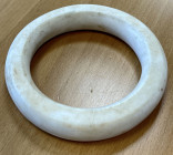 SOLOMON ISLANDS: fossilized clam armlet (240g), Opitz p. 298, 110 x 20mm, made from fossilized clam shell, lovely example with fine workmanship, ca. 1...