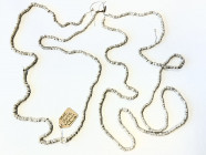 SOLOMON ISLANDS: sapi-sapi shell money (80.22g), Opitz p.294, numerous small shell discs on two strings measuring 224cm in total length, used as late ...