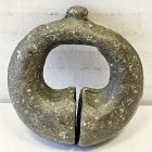 THAILAND: Kingdom of Lavo, lead dumbell ring (47.77g), Mitch-2615, Fine, ex Charles Opitz Collection. 
Estimate: USD 80 - 120