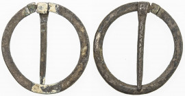 UNITED STATES: AR trade brooch (1.87g), ca. 1760-1820, Opitz p.356 (plate example), Fine, circular body with pin, ex Charles Opitz Collection. 
Estim...