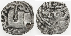 GREAT MONGOLS: temp. Güyük, 1246-1249, AR fractional dinar (0.88g), Qara Qorum, ND, A-3754Kvar, mint name in Uighur script below both sides, reverse h...